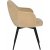 Chaise de salle  manger Derek - Beige/noir