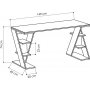 Papillon skrivbord 140x60 cm - Vit