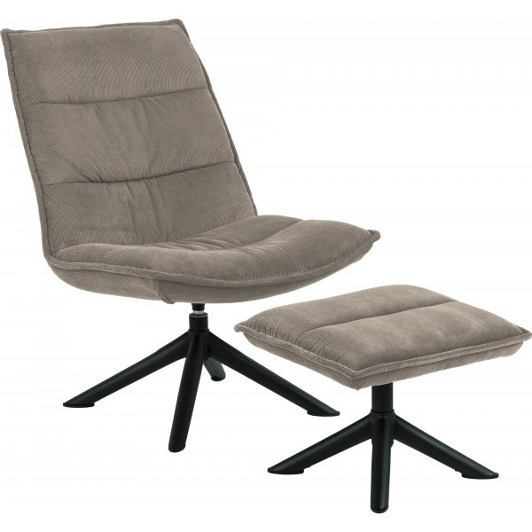 Blizzard ftlj med fotpall - Beige