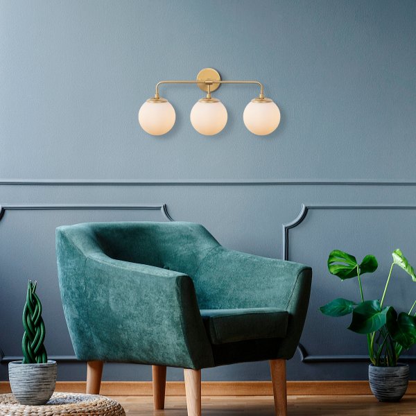 Hoorn wandlamp 12205 - Goud