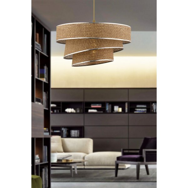 Couper taklampa - Beige/silver Couper taklampa - Beige/silver