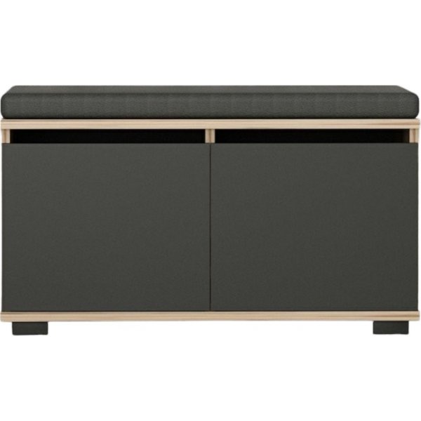 Drago skoskåp - Valnöt/svart Drago skoskåp - Valnöt/svart