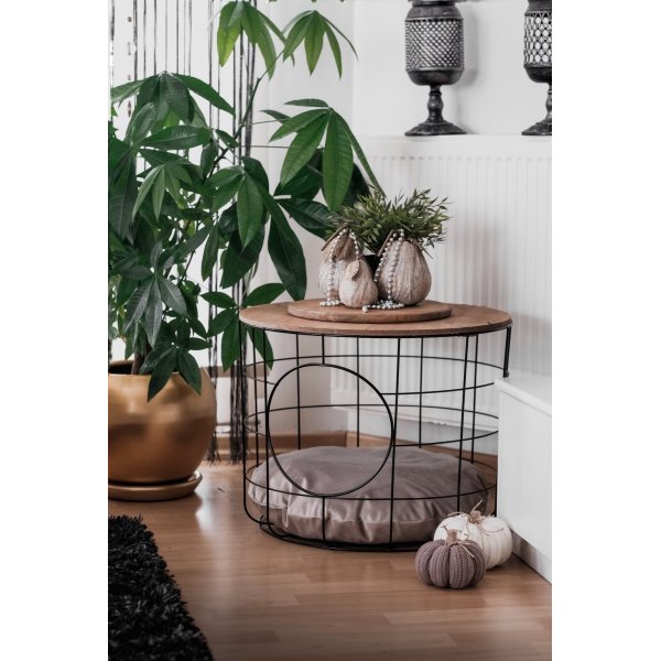 Cat soffbordsset - Furu/svart Cat soffbordsset - Furu/svart