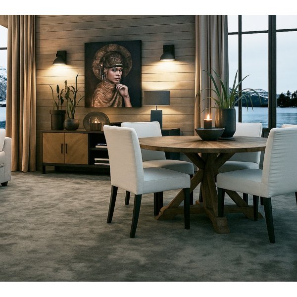 Eettafel 140 cm gerecycled drijfhout