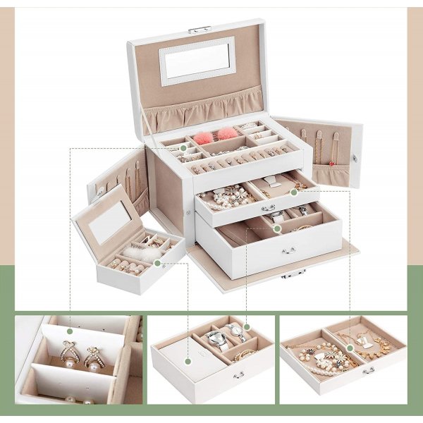 Carat smyckeskrin - Vit Carat smyckeskrin - Vit