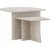 Table basse Sala 40/60 x 40/60 cm - Aspect marbre beige