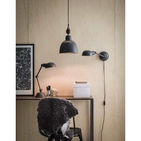 Plafonnier Cleveland - Gris/laiton - 23 cm Plafonnier Cleveland - Gris/laiton - 23 cm