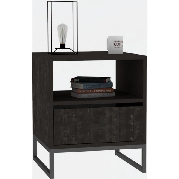 Lindau nachtkastje - Antraciet