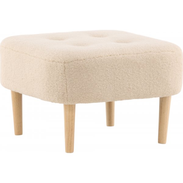 Salina sittpuff - Vit fleece Salina sittpuff - Vit fleece