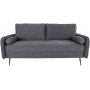 Imola 2,5-sits soffa - Gr/svart