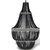 Stina Chandelier takkrona med svarta trkulor 110 cm hg