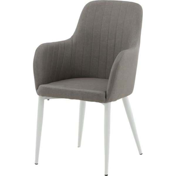 Fauteuil Paolo - Gris/blanc Fauteuil Paolo - Gris/blanc