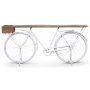 Cykel barbord 182,8x 35,5 cm - Vit/mango