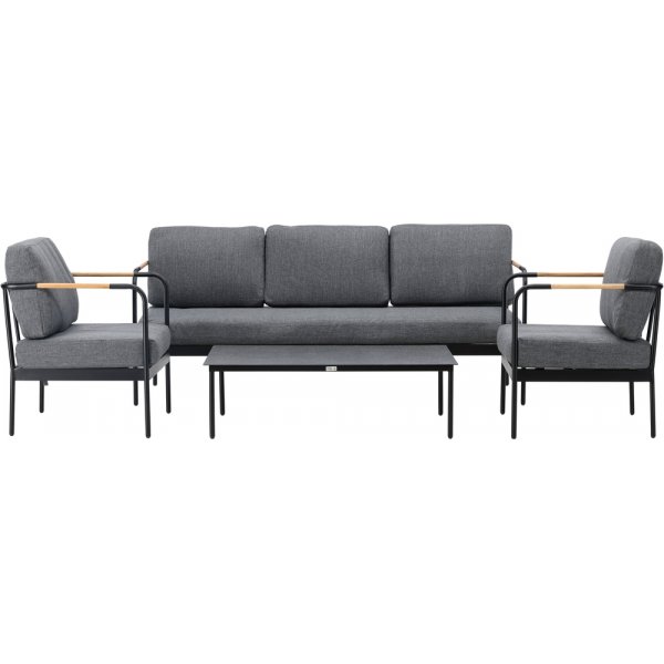 Pehnna loungegrupp - Svart/mörkgrå Pehnna loungegrupp - Svart/mörkgrå