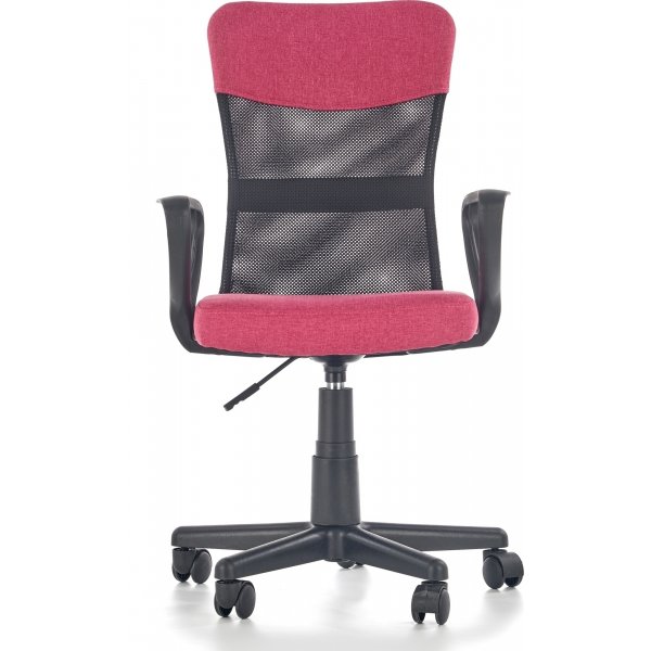 Chaise de bureau Matthias - Rose/noir Chaise de bureau Matthias - Rose/noir