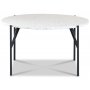 Terrazzo runt soffbord  85 cm - Bianco Terrazzo & underrede AIR
