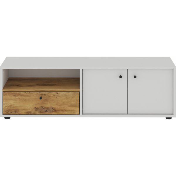 Pao TV-bänk - Vit/ek Pao TV-bänk - Vit/ek
