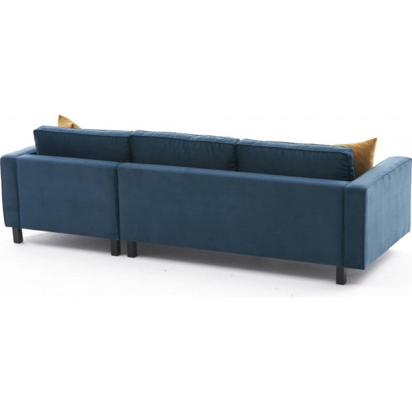 Kale divansoffa hger - Bl sammet