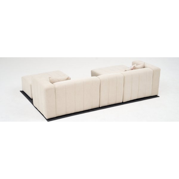 Beyza divansoffa vänster - Cream Beyza divansoffa vänster - Cream