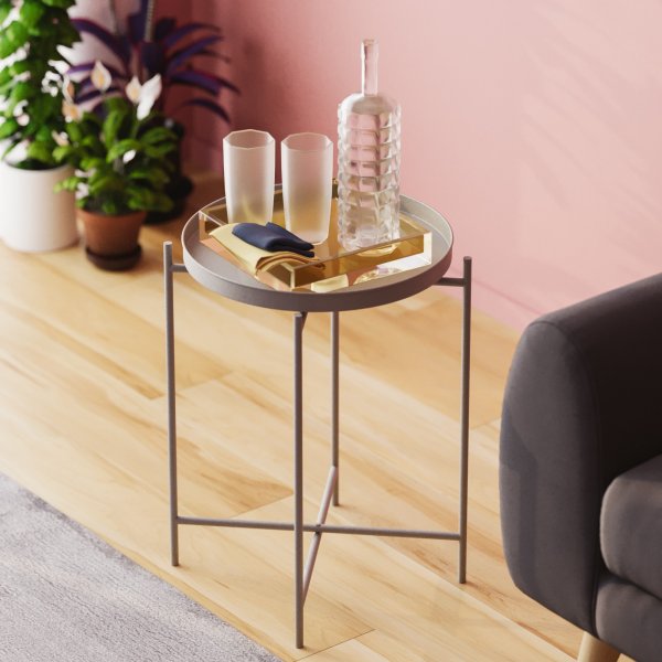 Table basse Vela Ø46 cm - Gris Table basse Vela Ø46 cm - Gris