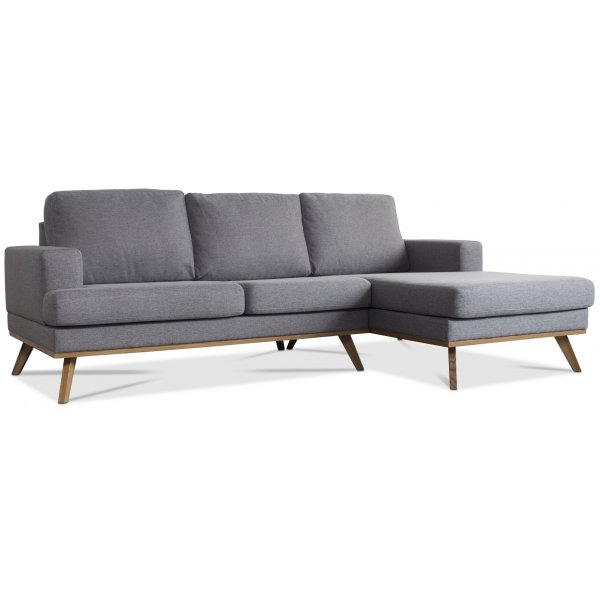 Ventura soffa med öppet avslut ljusgrå (tyg) Ventura soffa med öppet avslut ljusgrå (tyg)