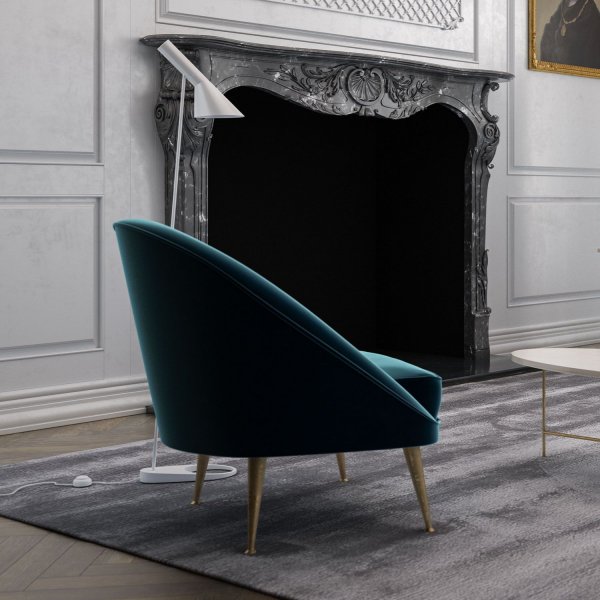Matilda fåtölj - Petroleumblå Matilda fåtölj - Petroleumblå