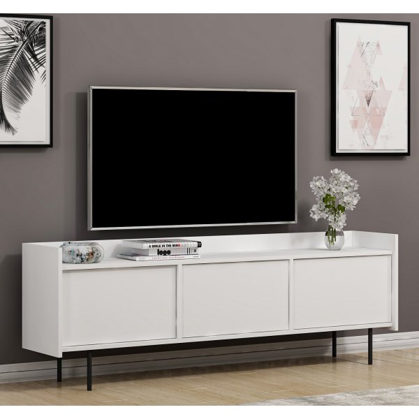 Banc multimédia Atlas - Blanc Banc multimédia Atlas - Blanc