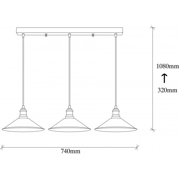 Plafonnier Berkeley 250-S1 - Noir Plafonnier Berkeley 250-S1 - Noir