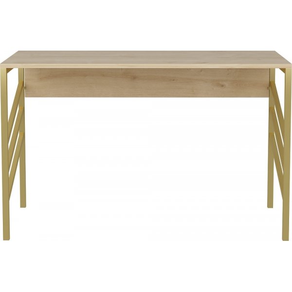 Josephine skrivbord 120 x 60 cm - Guld/ek Josephine skrivbord 120 x 60 cm - Guld/ek
