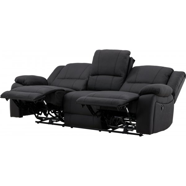 Canapé inclinable 3 places Singapore - Noir Canapé inclinable 3 places Singapore - Noir