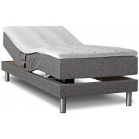 Comfort ställbar säng (grå) - Valfri bredd