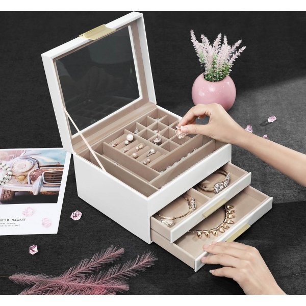 Opaal sieradendoosje - Zwart Opaal sieradendoosje - Zwart