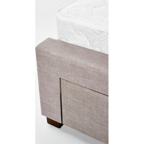 Cadre de lit Neveah - Beige/noyer Cadre de lit Neveah - Beige/noyer