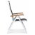 Ekenäs positionsstol vit aluminium - Polywood + Möbelvårdskit för textilier