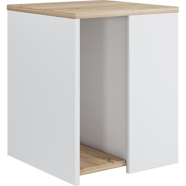 Rome sidobord 40 x 40 cm - Ek/vit Rome sidobord 40 x 40 cm - Ek/vit