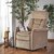 Agnetha beige reclinerftlj i tyg