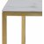 Alisma soffbord 90x60 cm - Vit marmor/guld