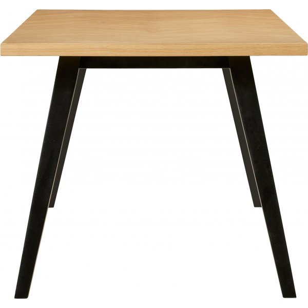 Amora matbord med fiskbensmönster 200 x 90 cm - Ek/svart Amora matbord med fiskbensmönster 200 x 90 cm - Ek/svart