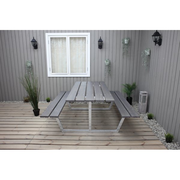 Rustik bnkset utan ryggstd - Gr