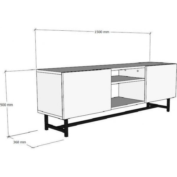 Tugi TV-bänk - Vit Tugi TV-bänk - Vit