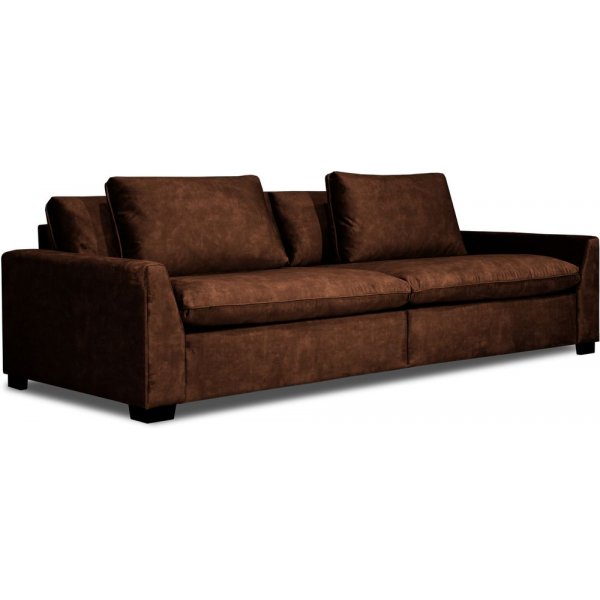 Gabby 4-sits soffa brun sammet Gabby 4-sits soffa brun sammet