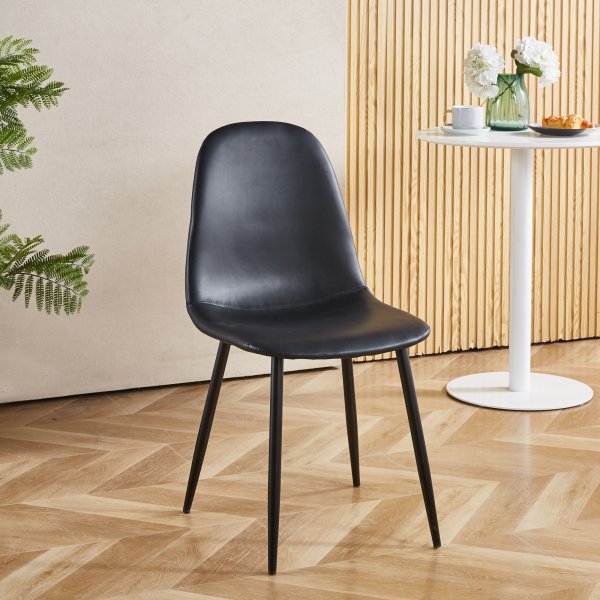Stol svart PU - Bjurträsk Stol svart PU - Bjurträsk
