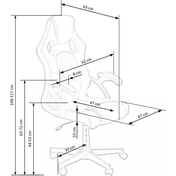 Berkel kontorsstol - Svart/grå Berkel kontorsstol - Svart/grå
