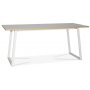 Edge matbord 140x90 - Vit Hgtryckslaminat (HPL)