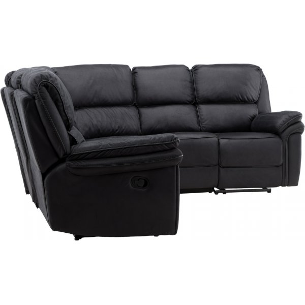 Canapé inclinable d\\\'angle Saranda - Noir Canapé inclinable d\\\'angle Saranda - Noir