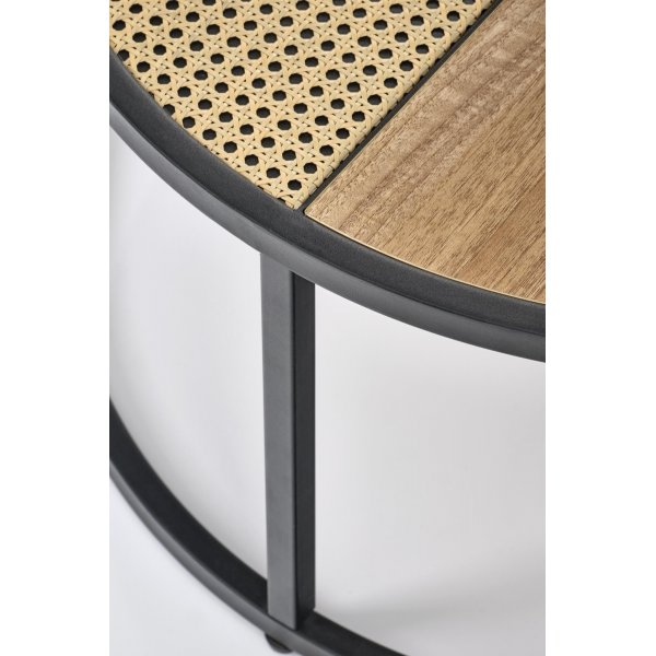 Garmina soffbord Ø50 cm - Beige/svart Garmina soffbord Ø50 cm - Beige/svart