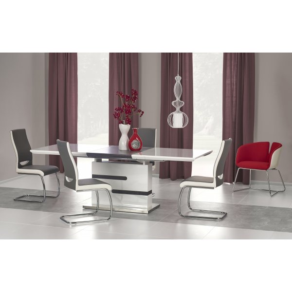 Cathrina eettafel 160-220 cm - Wit/grijs Cathrina eettafel 160-220 cm - Wit/grijs