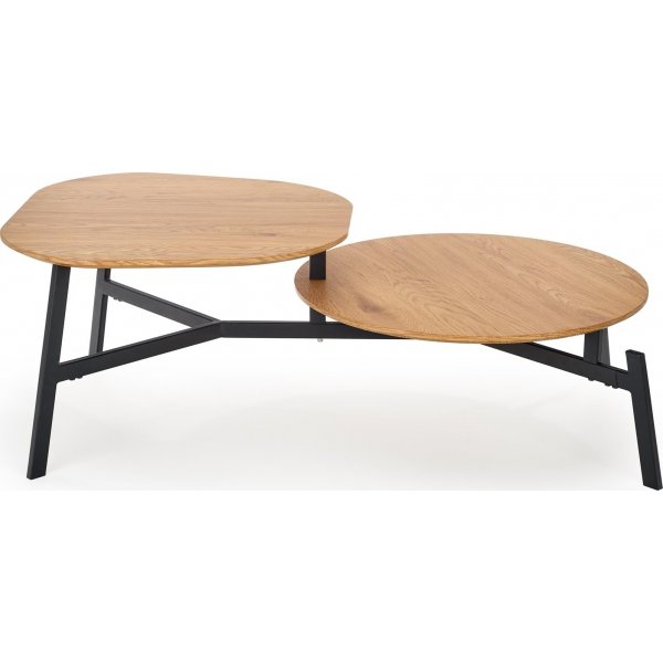 Attling soffbord 120 x 65 cm - Ek/svart