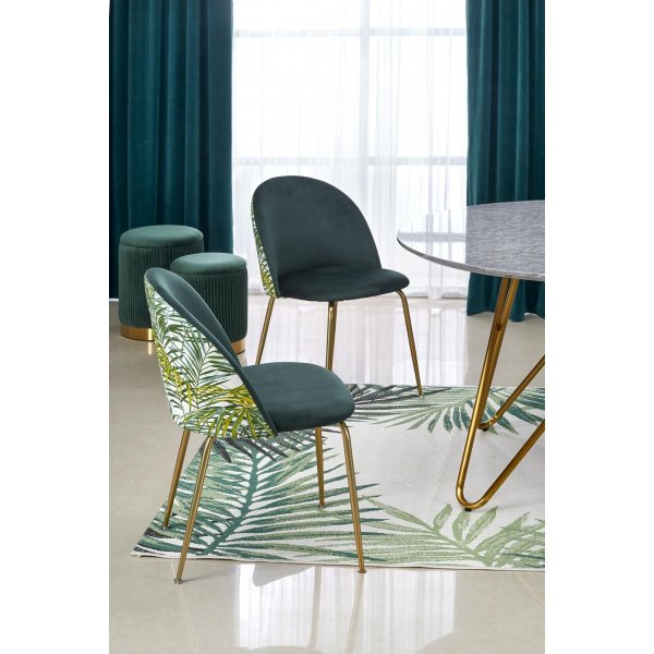 Nocture runt matbord 120 cm i diameter - Grå marmorfoliering/guld Nocture runt matbord 120 cm i diameter - Grå marmorfoliering/guld