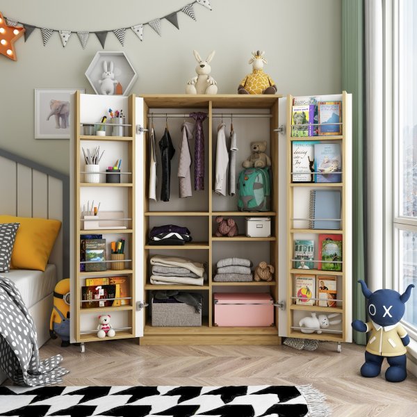 Paose garderob - Ek/vit Paose garderob - Ek/vit